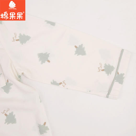 棉果果专柜同款春季新品内衣家居男女宝5A抗菌抗菌梭织对开家居服M111304424744 商品图6