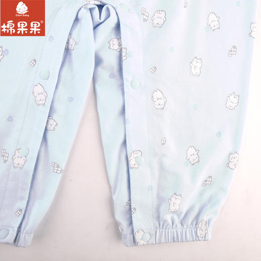 棉果果专柜同款春季新品内衣家居男宝5A抗菌莫代尔对开连体衣M111722424712 商品图4