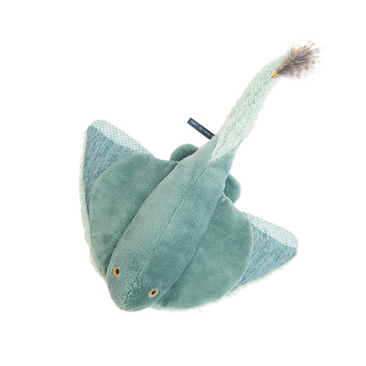 Moulin Roty 寰宇动物-海洋篇 玩偶合集（章鱼/海龟/鲨鱼/魔鬼鱼/海狮/螃蟹） 商品图7