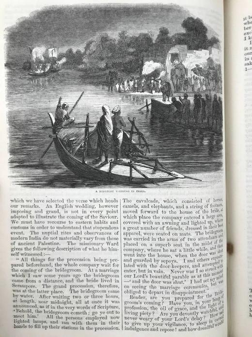 1858年 居家礼拜日杂志 约百幅插图 真皮精装18开 商品图11