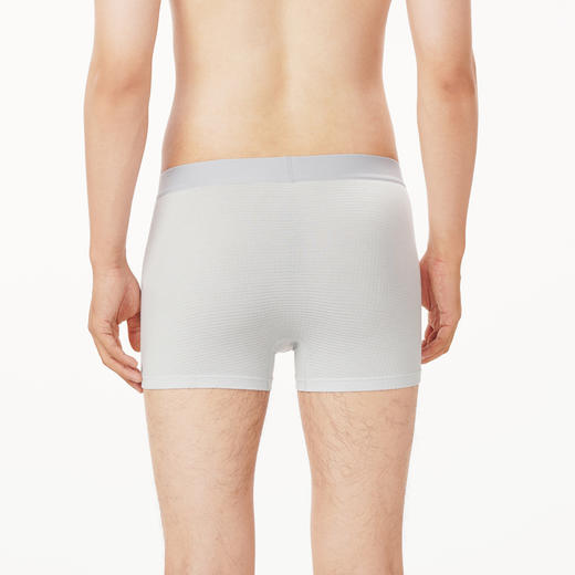 都市丽人都市锋尚简约基础内裤男人棉华夫格男士内裤平角内裤FK4CB3 商品图3