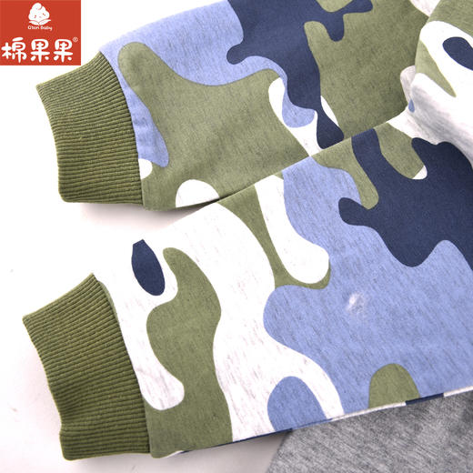 棉果果专柜同款春季新品男童纯棉对开连体衣M112722224041 商品图3