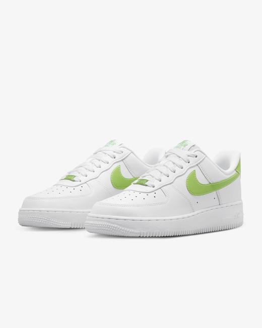 好折！Nike女款AirForce 1 '07 青草绿小白鞋 商品图0