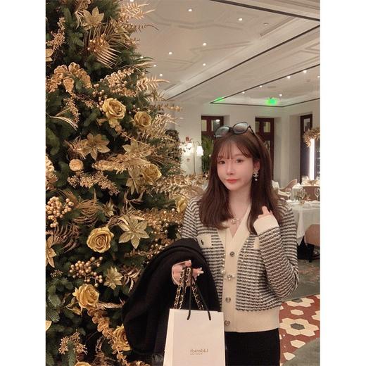 金蘑菇菇 自制线 珍妮香香/ 自主配色，优雅精致又实穿设计感毛衣 商品图1