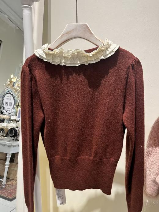 冬季派对复兴-撞色系带针织上衣 155300104 商品图1