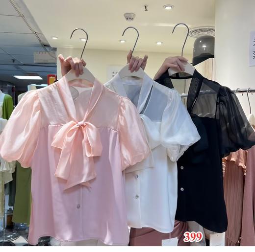 【门店同款】ENJOY夏季女神绑带薄纱上衣 150580194 商品图0