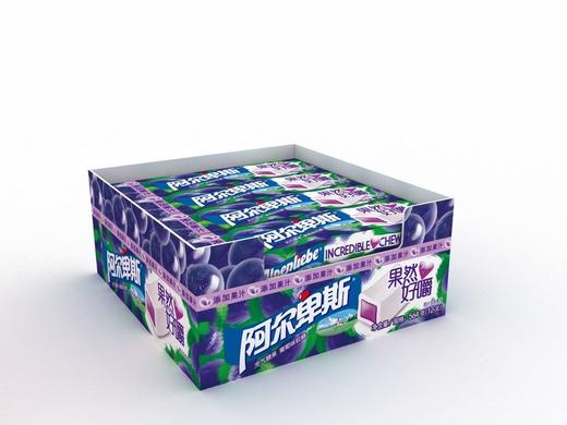 阿尔卑斯果然好嚼葡萄味软糖条形47g/块 商品图0