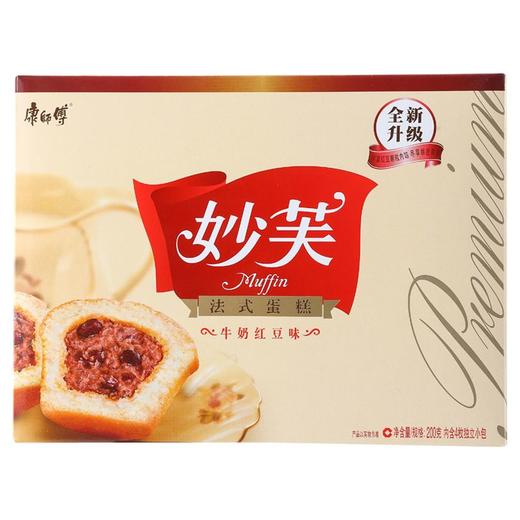 康师傅妙芙法式牛奶红豆蛋糕（盒）200g 商品图0