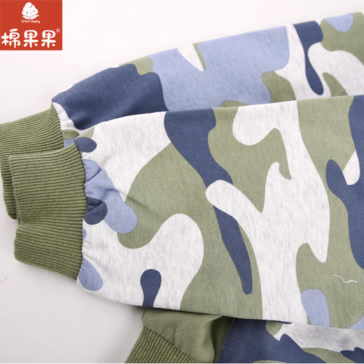 棉果果专柜同款春季新品男童纯棉连帽套头卫衣M112182224056 商品图1