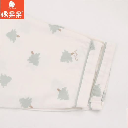 棉果果专柜同款春季新品内衣家居男女宝5A抗菌抗菌梭织对开家居服M111304424744 商品图5