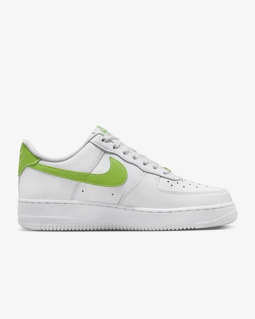 好折！Nike女款AirForce 1 '07 青草绿小白鞋 商品图1