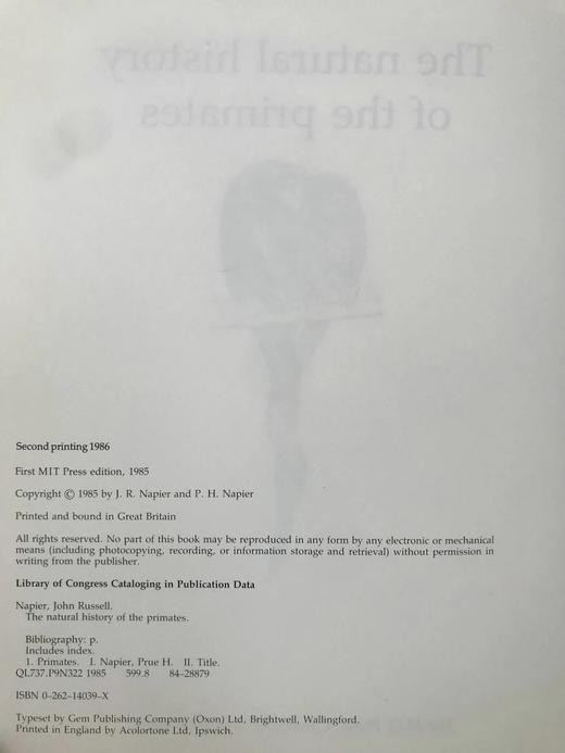 灵长类动物自然史 百余幅插图 精装16开 商品图4