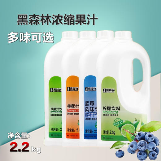 2.2kg 黑森林高倍数浓缩果汁饮料 9倍浓缩 柳橙苹果水蜜桃芒果荔枝风味饮料浓浆 商品图0
