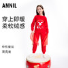 男童女童长袖家居服套装红色拜年服安奈儿童装JM311598 商品缩略图2