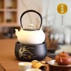 莺歌烧黑底幽兰电陶炉轻音茶炉兰花家用红外小型迷你烧水煮茶器围炉煮茶 幽蘭【厂家直发】 商品缩略图4