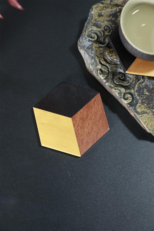 三色拼接几何°杯垫（单个） 商品图4