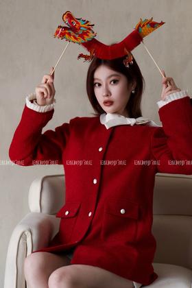 【门店同款】ENJOY冬季领口蝴蝶结小香羽绒 155771993