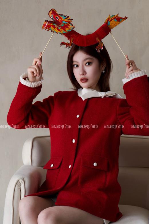 【门店同款】ENJOY冬季领口蝴蝶结小香羽绒 155771993 商品图0