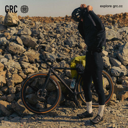 GRC桀骜无尽秋冬新款uppervoid联名抓绒保暖反光背带骑行裤长裤 商品图4
