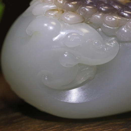 和田玉（白玉）独籽挂件-- 老鼠爱大米38.34g 商品图6