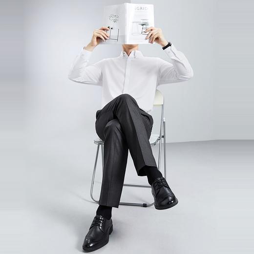 【暗纹提花】柒牌暗格纹西裤男2024春季新款商务休闲直筒西装长裤	126H70990 商品图3