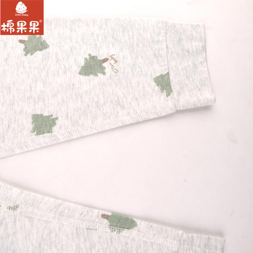 棉果果专柜同款春季新品内衣家居男宝5A抗菌抗菌套头套装M111302224742 商品图1