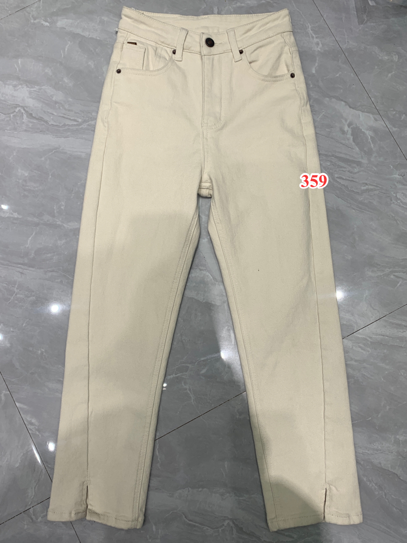 【门店同款】ENJOY冬季斜裁抓毛烟管裤 155017309