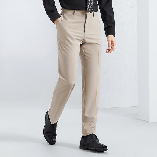 【瞬间凉感】柒牌直筒西裤男2024夏季薄款修身商务正装西装长裤子	126H70970 商品图1