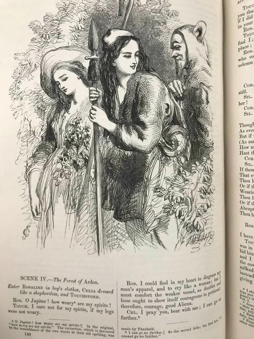 1859年 莎士比亚作品集（卷2） 约翰·吉尔伯特数百幅插图 皮装16开 商品图8