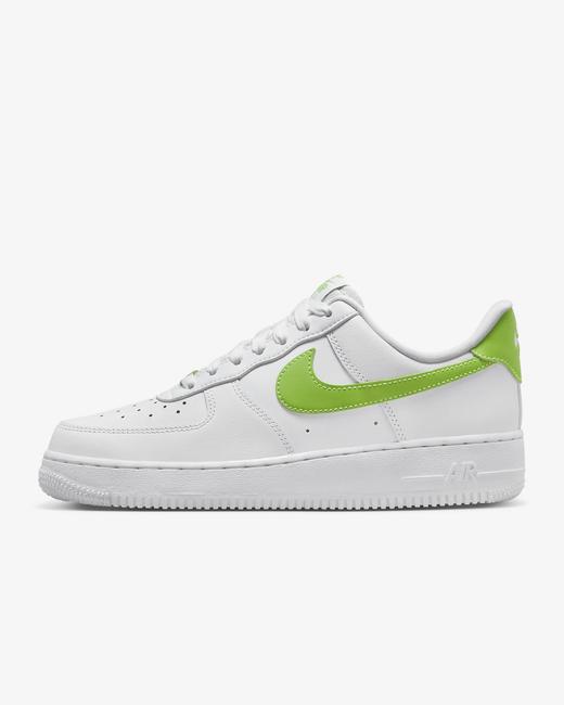 好折！Nike女款AirForce 1 '07 青草绿小白鞋 商品图5