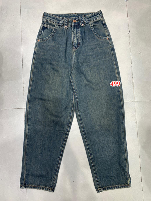 【门店同款】ENJOY冬季怀旧洗水德绒男友裤 155003151 商品图0