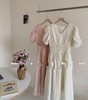 【门店同款】ENJOY夏季褶皱泡泡袖收腰连衣裙 150569075 商品缩略图0