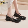 Safiya/索菲娅2024春季学院风休闲一字带浅口JK玛丽珍小皮鞋 SF41111079 商品缩略图5