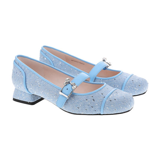 sheme蝶雨彩虹系列水晶饰扣休闲时尚玛丽珍女鞋可定制 商品图7