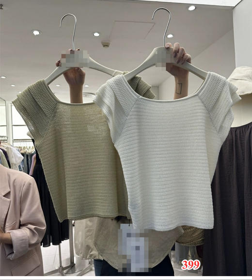 【门店同款】ENJOY秋季层次飞飞袖针织衫 153851148 商品图0