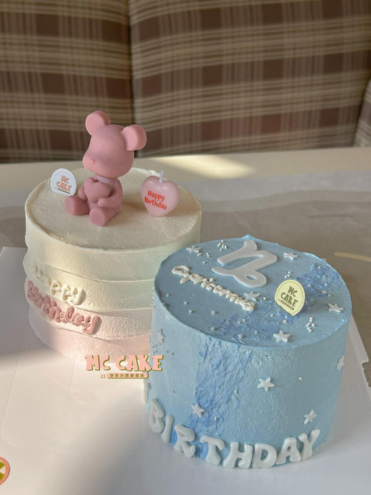 一起过生日|小熊蛋糕&星座蛋糕双4寸蛋糕 商品图1