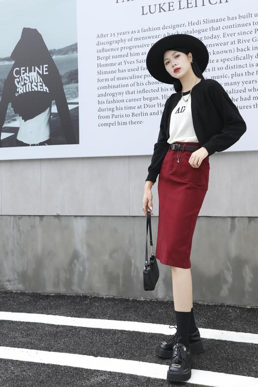 09849#A字中裙 商品图2