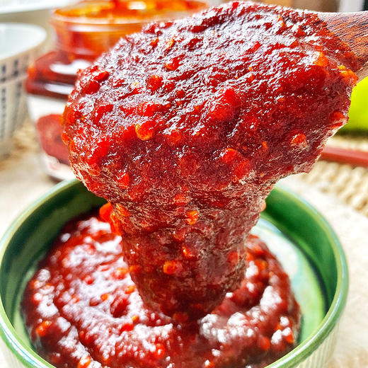 연변씨고추장 抱辣椒籽的香甜辣籽酱 500g 商品图1