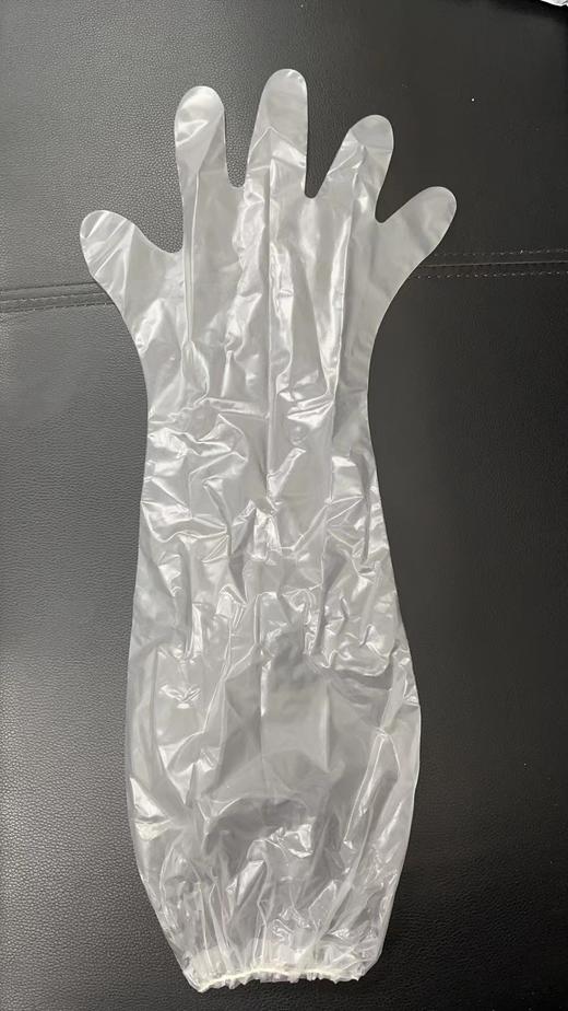 【生活好物！方便实用】一次性加长手套加厚CPE护臂手套，家用防水防滑60cm家务手套，家务厨房耐用型刷洗衣服防水清洁一次性女士干活，远离手套脏黏臭，干净舒适做家务。 商品图4