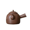 茶香记 紫砂壶 紫泥红皮龙 刻绘 侧把水平壶 原矿深井泥料 茶壶 商品缩略图4