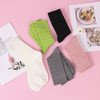 雅黛丽菱形格提花中筒女袜棉柔舒适透气简约百搭少女系弹力袜子 商品缩略图7