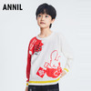 【新年红】男女童毛衣秋新款儿童长袖圆领国风撞色时髦针织衫安奈儿童装EM314144 商品缩略图3