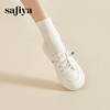 Safiya/索菲娅2024春季百搭一脚蹬平底学院风休闲浅口小白鞋 SF41112111 商品缩略图4