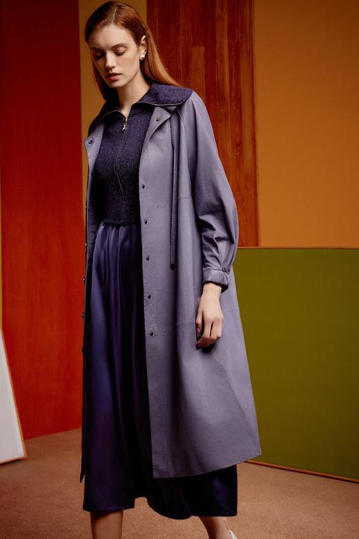 SAFICOO【绽放】系列 时尚休闲 高领宽松绵羊皮皮衣 商品图1