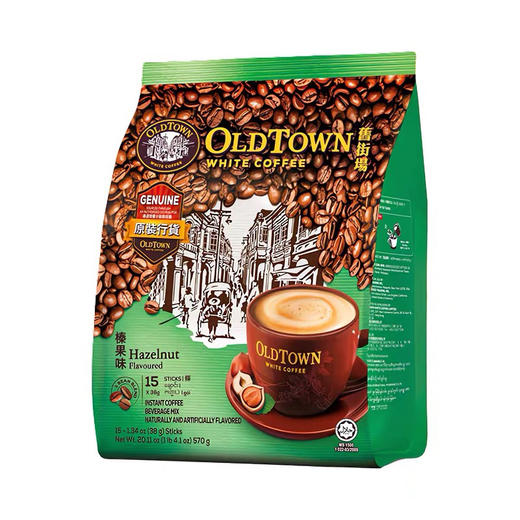 马来西亚·旧街场三合一榛果白咖啡 商品图0