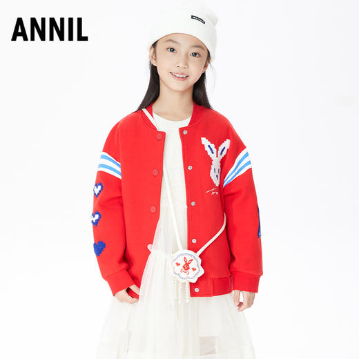 【新年红】【实体店同款】女童小背包红色拜年服安奈儿童装AG310571 商品图5