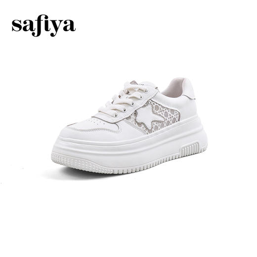 Safiya/索菲娅2024春季潮流星星厚底透气网面运动休闲风板鞋 SF41112125 商品图9