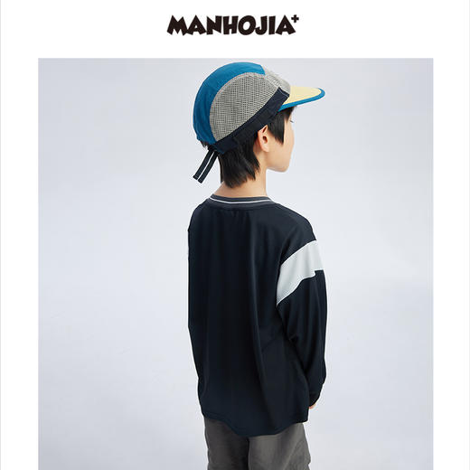 漫画家潮趣童装24春新款卡通印花运动速干亲肤凉感长袖T恤中大童 商品图2