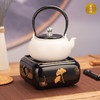 莺歌烧四方银杏黑底电陶炉家用煮茶茶炉泡茶煮茶器银杏围炉煮茶静音铁壶银壶无高频电磁辐射静音煮茶电陶炉【厂家直发】 商品缩略图4