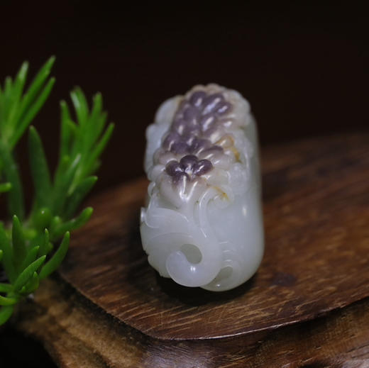 和田玉（白玉）独籽挂件-- 老鼠爱大米38.34g 商品图5